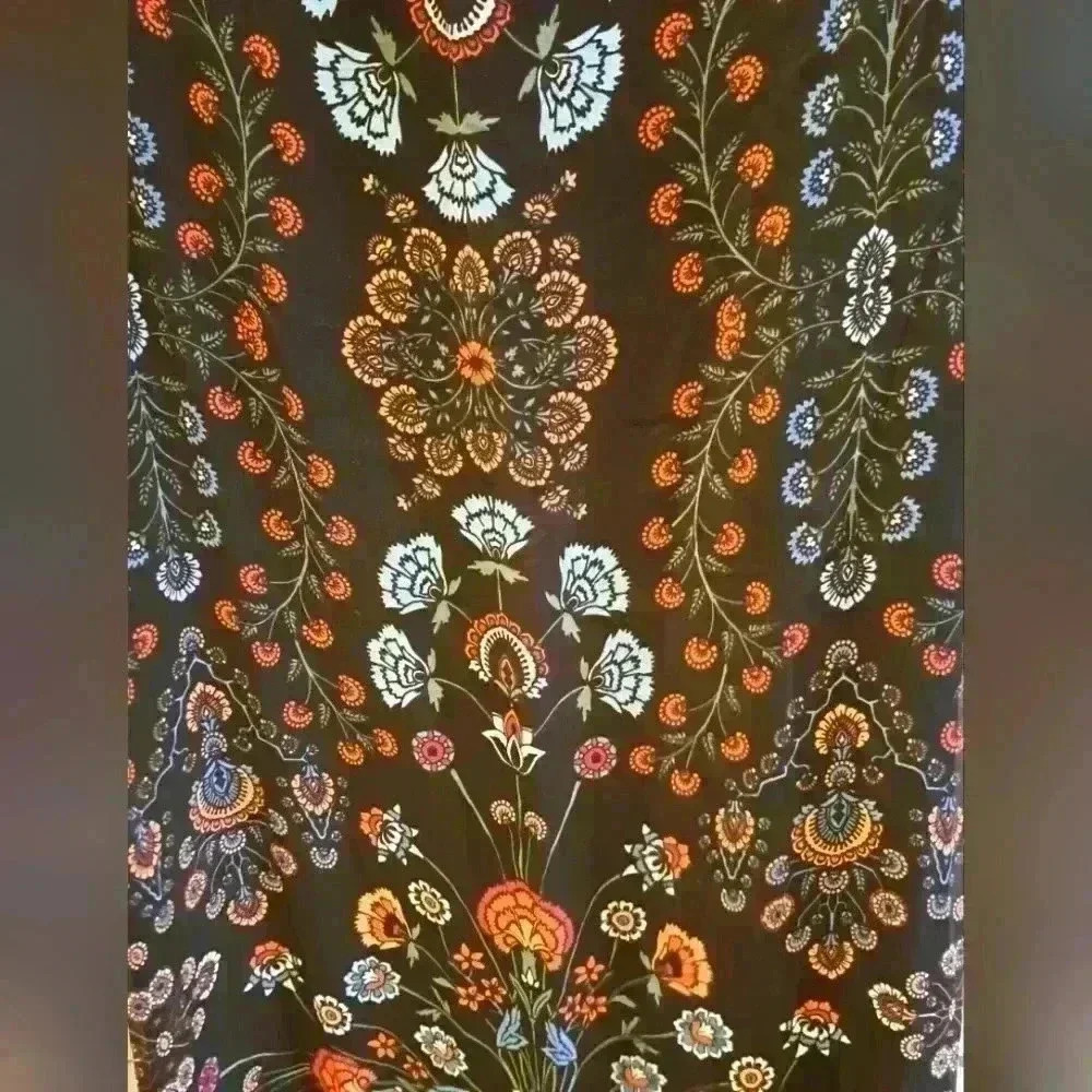 NWOT Anthropologie Laia Blue Paisley Boho Cottage Collared Maxi Dress SZ XS - Picture 3 of 5